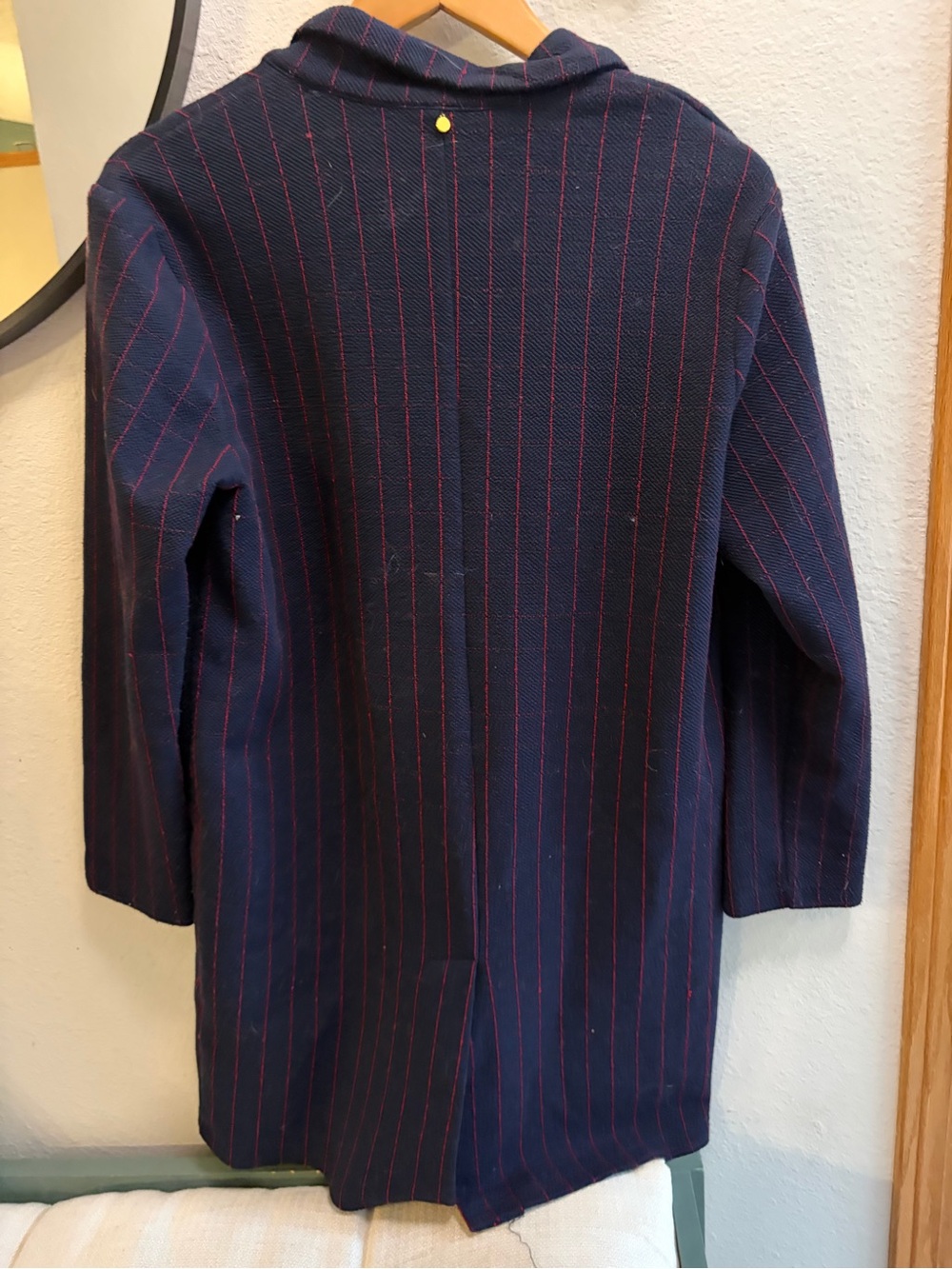 Harlyn Anthropologie Women's Navy Blue Red Stripe Jacket_Small - Picture 3 of 7